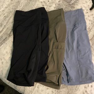 3 pairs biker shorts!
